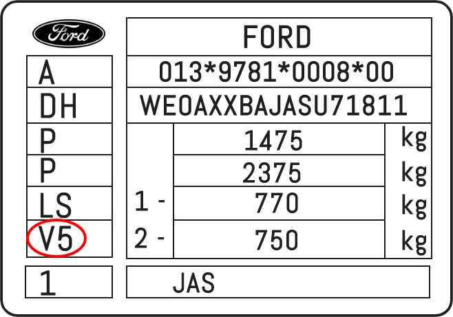 Color Code Example For Ford