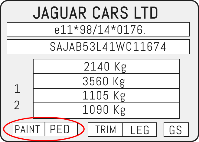 Color Code Example For Jaguar